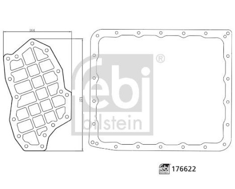 Hydraulic filter set, automatic drive 176622 FEBI