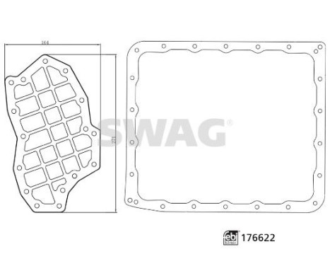 Hydraulic filter set, automatic drive SWAG extra, Image 2