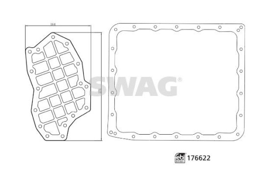 Hydraulic filter set, automatic drive SWAG extra, Image 2