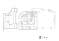 Hydraulic Filter Set, automatic transmission 174676 FEBI