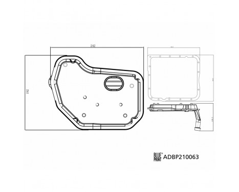 Hydraulic Filter Set, automatic transmission ADBP210063 Blue Print