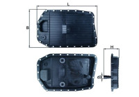 Oil Pan, automatic transmission HX 154 Mahle