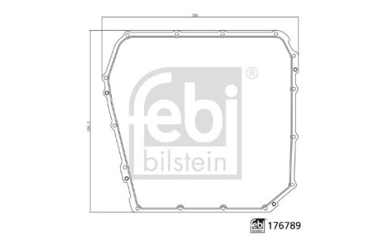 Seal, automatic transmission oil sump 176789 FEBI