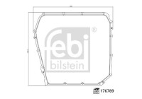 Seal, automatic transmission oil sump 176789 FEBI