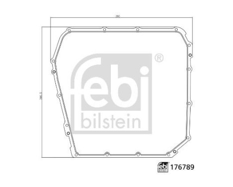 Seal, automatic transmission oil sump 176789 FEBI