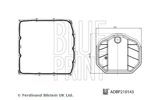 Transmission oil filter set ADBP210143 Blue Print, Image 2