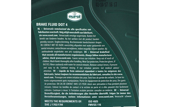 Brake fluid Eurol DOT 4 1L, Image 3