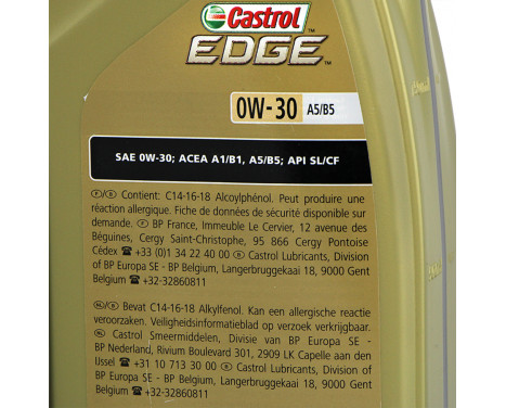 Engine oil Castrol Edge 0W30 A5/B5 1L, Image 4