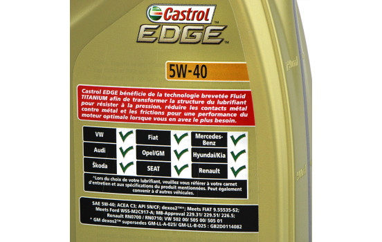 Engine oil Castrol Edge 5W40 C3 1L, Image 3