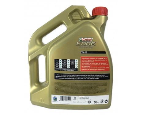 Engine Oil Castrol Edge Turbo Diesel 5W40 C3 5L, Image 3