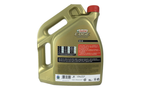 Engine Oil Castrol Edge Turbo Diesel 5W40 C3 5L, Image 3