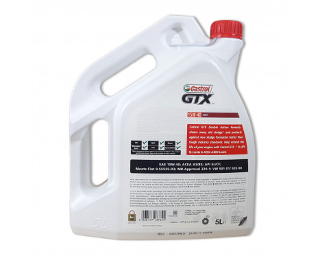 Engine oil Castrol GTX 15W40 A3/B3 5L, Image 3