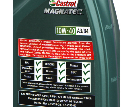 Engine oil Castrol Magnatec 10W40 A3/B4 1L, Image 3