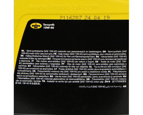 Engine oil Kroon-Oil Torsynth 10W40 A3/B4 1L, Image 2