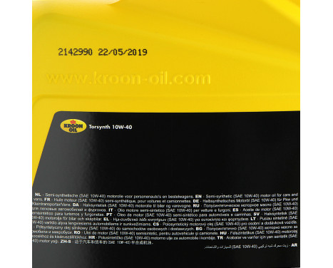 Engine oil Kroon-Oil Torsynth 10W40 A3/B4 5L, Image 2