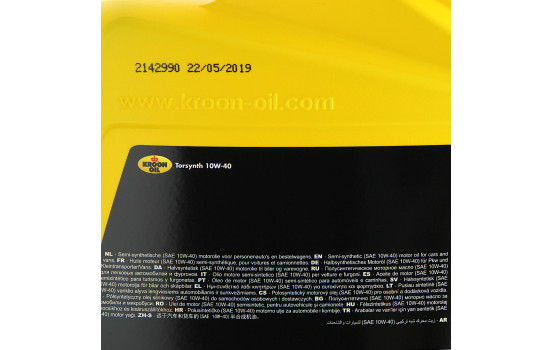 Engine oil Kroon-Oil Torsynth 10W40 A3/B4 5L, Image 2