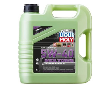 Engine oil Liqui Moly Molygen New Generation 5W40 A3/B4 4L, Image 2