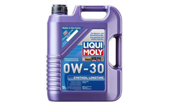 Engine oil Liqui Moly Synthoil Longtime 0W30 A3/B4 5L, Image 2