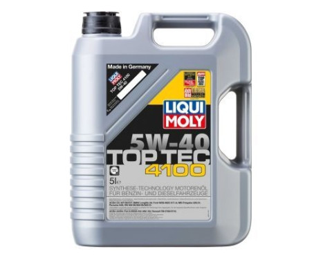 Engine oil Liqui Moly Top Tec 4100 5W40 A3/B4 5L, Image 2