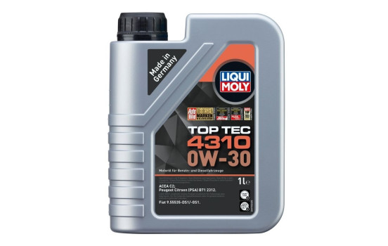 Engine oil Liqui Moly TOP TEC 4310 0W30 C2 1L, Image 2