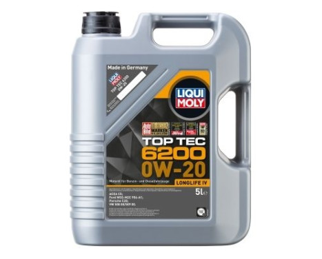Engine oil Liqui Moly Top Tec 6200 0W-20 C5 5L, Image 2