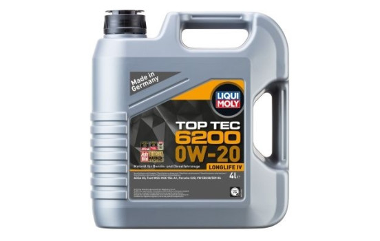 Engine oil Liqui Moly Top Tec 6200 0W20 C5 4L