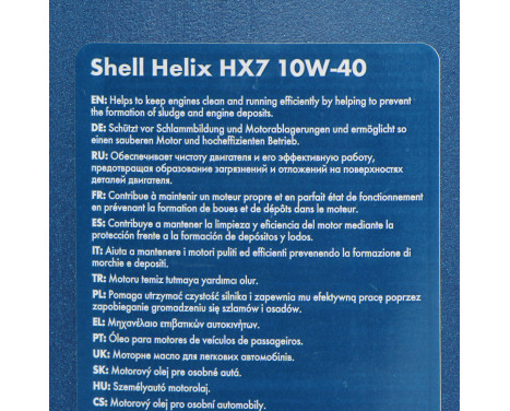 Engine oil Shell Helix HX7 10W40 A3/B4 1L, Image 4