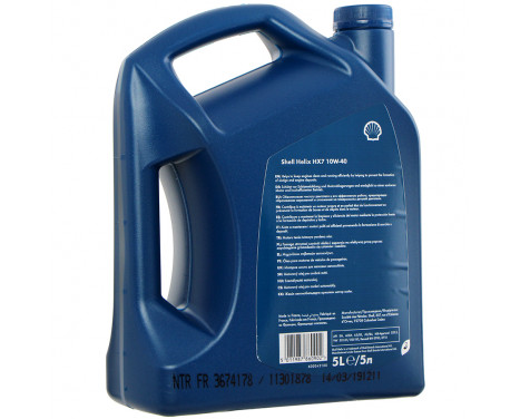 Engine oil Shell Helix HX7 10W40 A3/B4 5L, Image 2