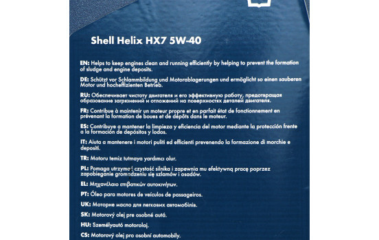 Engine oil Shell Helix HX7 5W40 A3/B3/B4 5L, Image 2