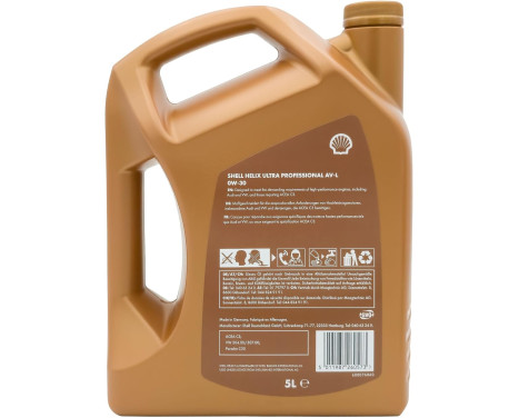 Engine Oil Shell Helix Ultra Professional AV-L 0W30 C3 5L, Image 2