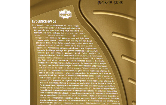 Motor oil Eurol Evolence 0W20 1L, Image 5