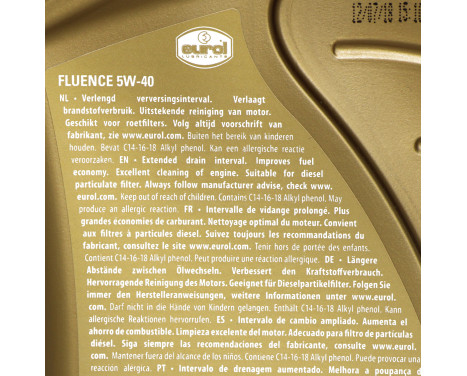 Motor oil Eurol Fluence 5W40 C3 1L, Image 5