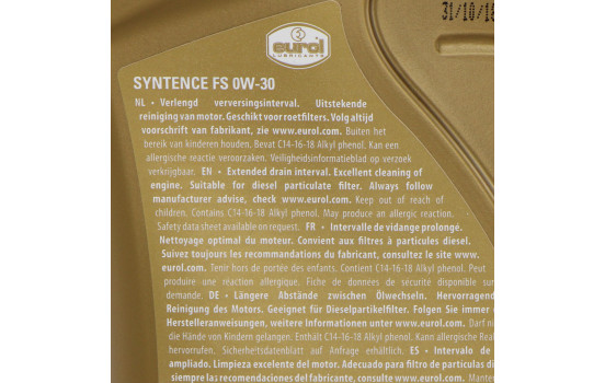 Motor oil Eurol Syntence FS 0W30 C3 1L, Image 3