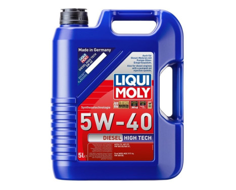Motor oil Liqui Moly Diesel High Tech 5W40 C3 5L, Image 2