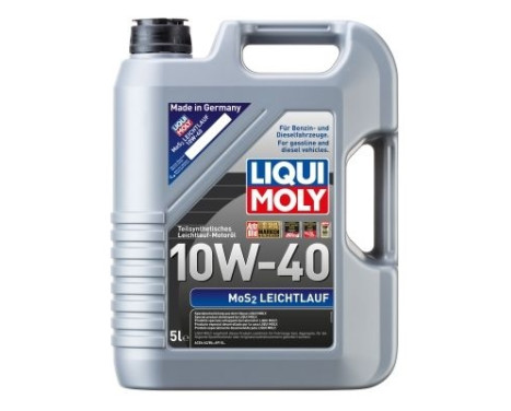 Motor oil Liqui Moly Mos2 Leichtlauf 10W40 A3/B4 5L, Image 2
