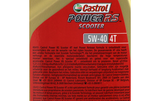 Castrol Scooter Oil Power RS 4T 5W40 1-Liter 155BBB, Image 2