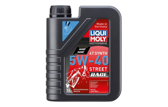 Engine Oil Motorbike 4T Synth 5W-40 Street Race, Image 2