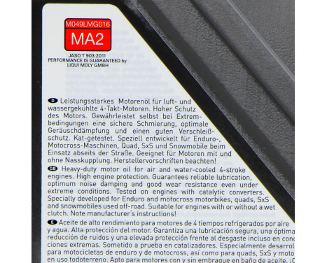 Liqui Moly Motorbike 4T 10W-40 Basic Offroad 1 L, Image 2