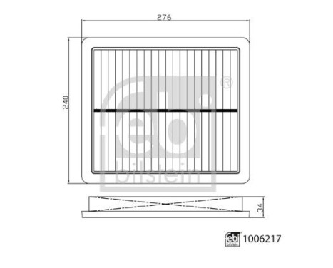 Air filter 1006217 FEBI