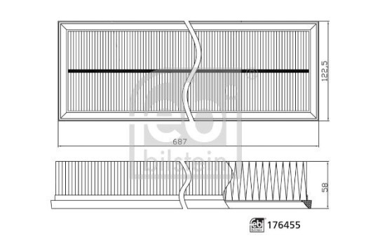 air filter 176455 FEBI, Image 2