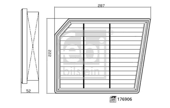 Air filter 176906 FEBI, Image 2