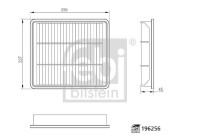 Air filter 196256 FEBI
