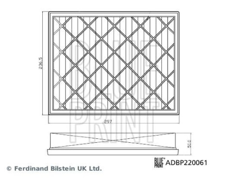 air filter ADBP220061 Blue Print, Image 3