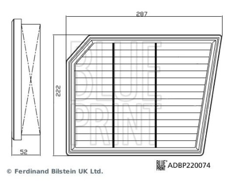 Air Filter ADBP220074 Blue Print, Image 2
