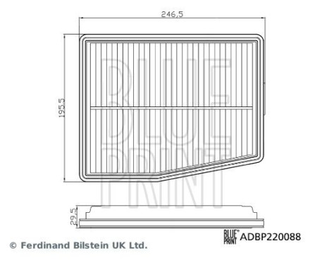 Air filter ADBP220088 Blue Print, Image 3