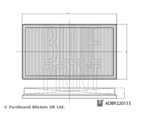 air filter ADBP220115 Blue Print, Image 3