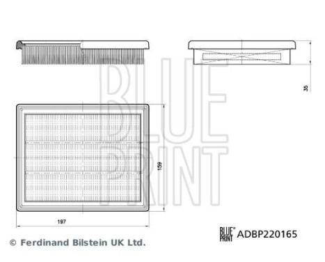 Air filter ADBP220165 Blue Print, Image 3