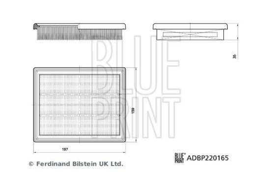 Air filter ADBP220165 Blue Print, Image 3