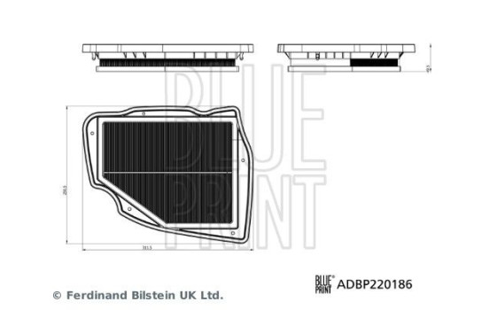 air filter ADBP220186 Blue Print