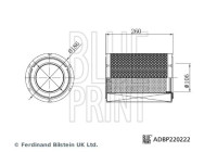 Air filter ADBP220222 Blue Print